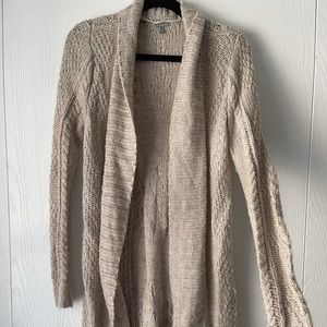 Knit cardigan sweater